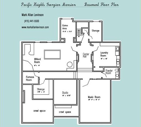 2505 Divisadero Basement Floor Plan