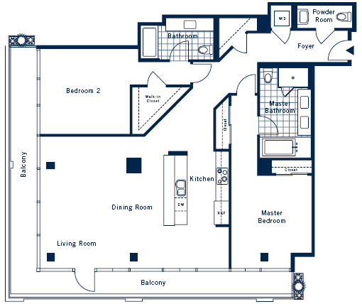 733 Front Street #506 Floor Plan