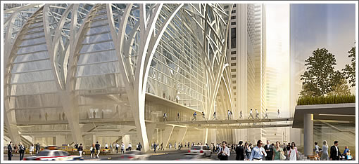 SOM Transbay Transit Center Entrance