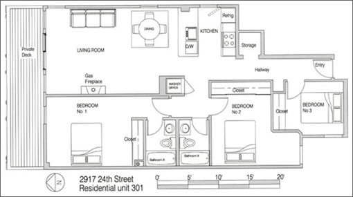 2917 24th Street: #301 Floor Plan