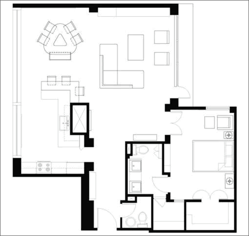 1080 Chestnut #7D: New Floor Plan