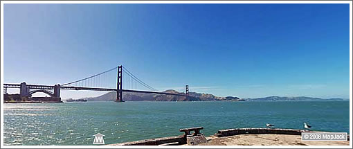 Golden Gate Bridge via MapJack