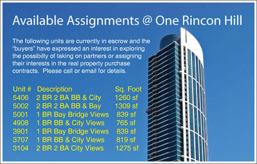Seven Assignments at One Rincon Hill