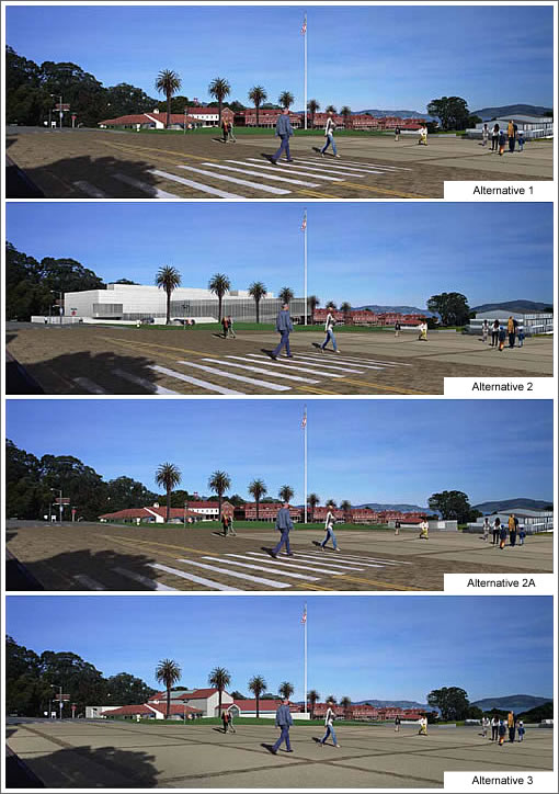 Presidio Main Post: Four Alternative Visualizations