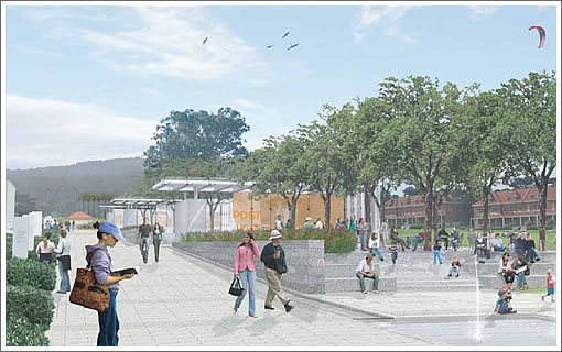 Presidio Main Post: Proposed Anza Esplanade Rendering