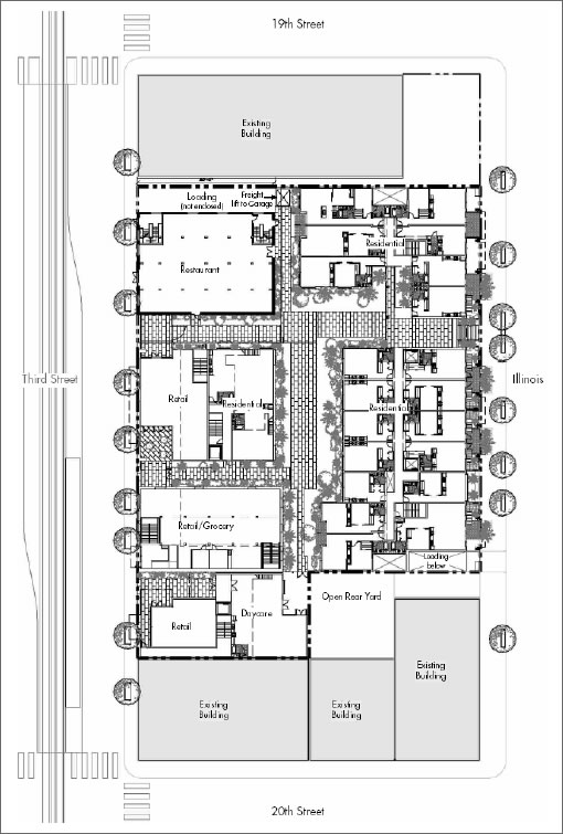 2225-2255 Third Street: Footprint