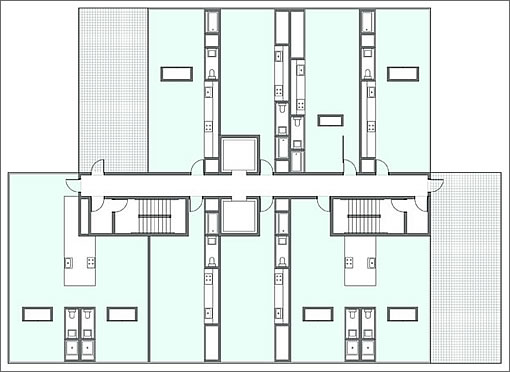 Pine Street: Floor Plan (Image Source: saitowitz.com)