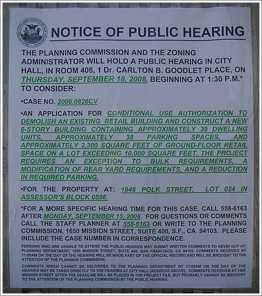 1946 Polk Street: Public Hearing (www.SocketSite.com)