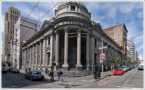 The Hibernia Bank (Image Source: MapJack.com)