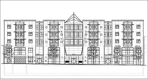 Westbrook Plaza: 7th Street Elevation