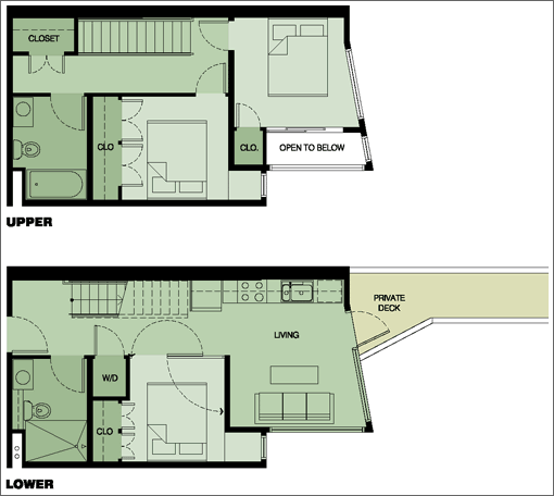 30 Dore #211: Floor Plan