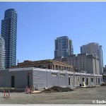 Temporary Transbay Bus Terminal: First Prefab Buildings Placed
