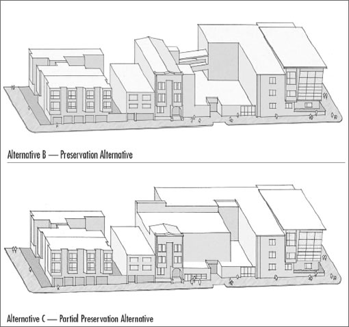 Drew School Massing: Alternatives