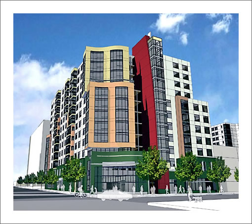 10th and Mission Mercy Housing Rendering