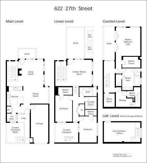 622 27th Street: Floor Plans
