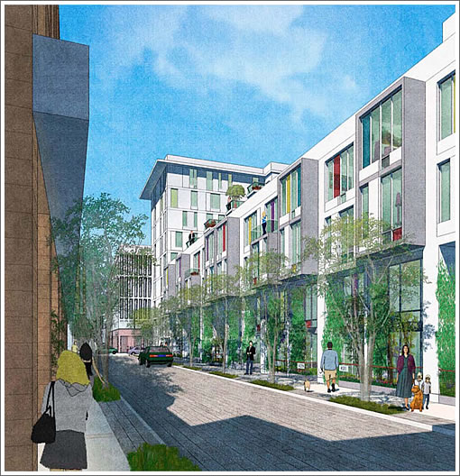 900 Folsom Rendering: Clementina Alleyway