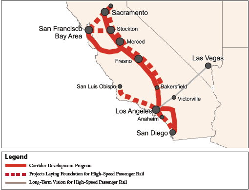 California High-Speed Rail Map