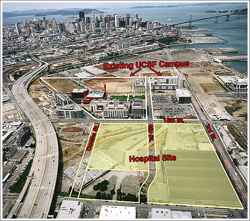 UCSF Mission Bay Campus Aerial Map