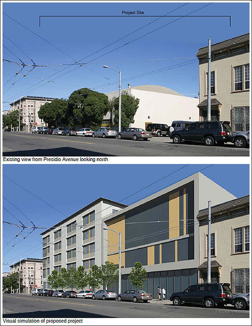 800 Presidio Avenue Rendering: Presidio Avenue looking south