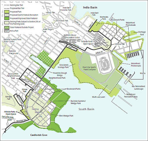 Candlestick/Hunters Point Redevelopment Map