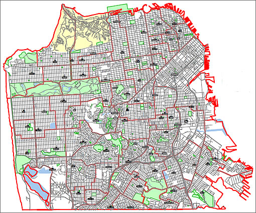 Sfusd Attendance Area Map San Francisco's Draft Elementary School Attendance Area Map