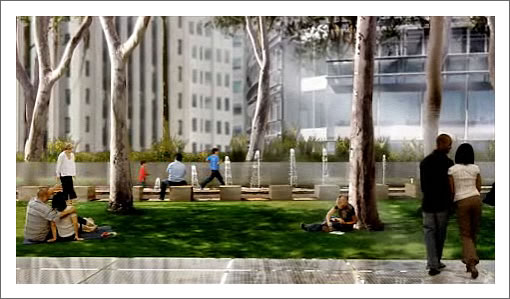 Transbay Transit Center Park Fountain