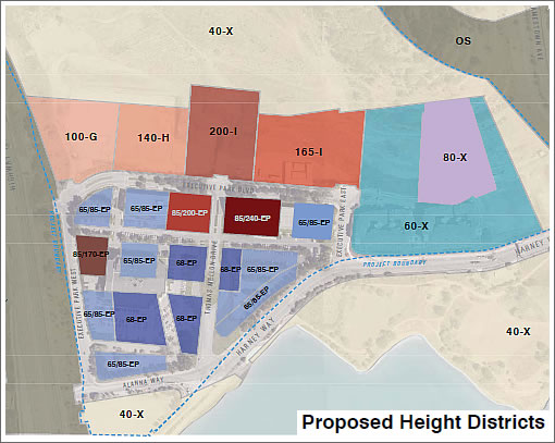 Executive Park Proposed Height Districts