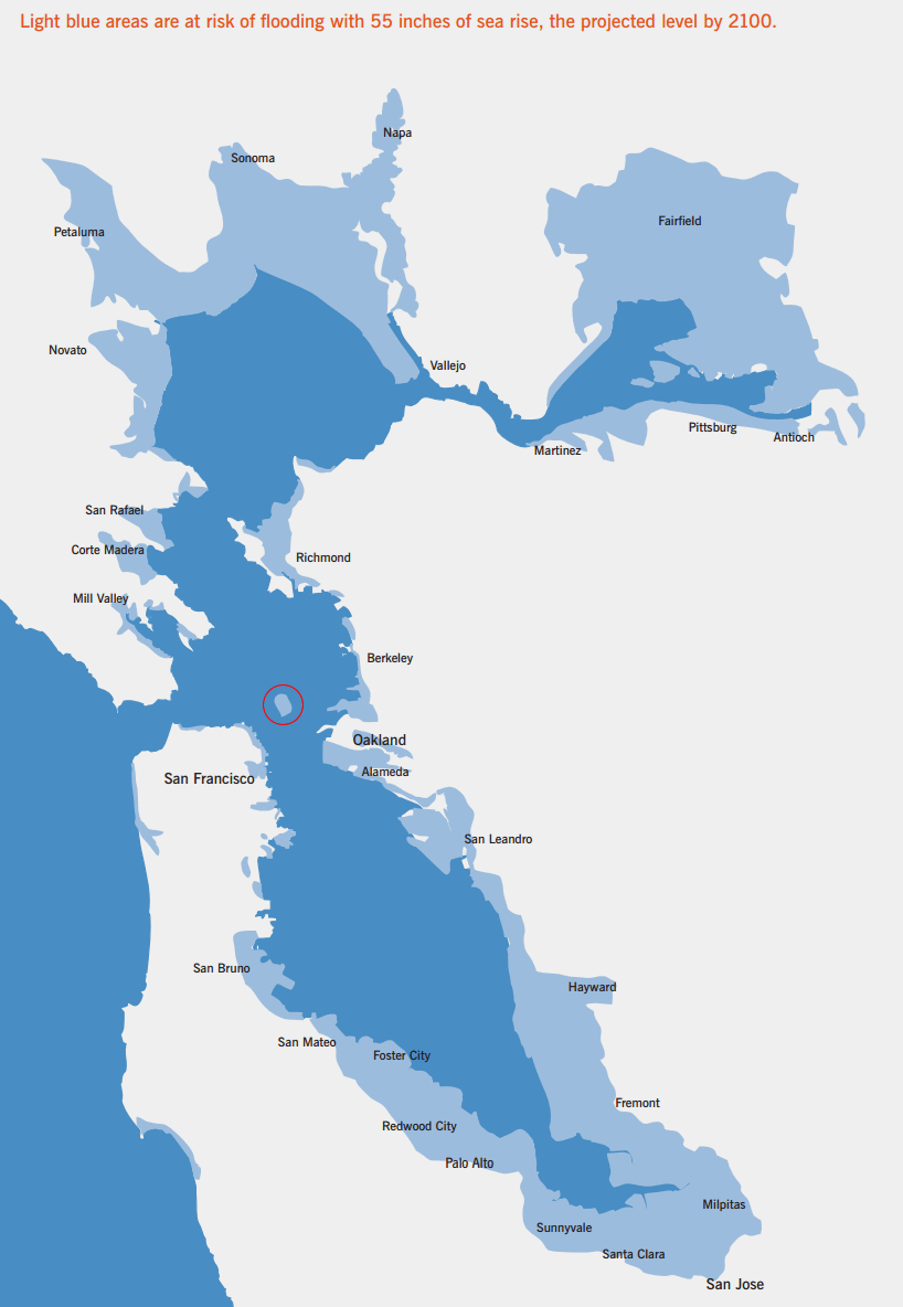 Bay Area Sea Level Rise Map