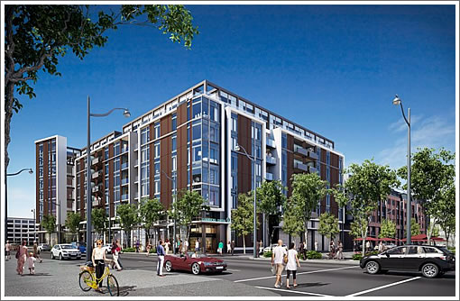 Mission Bay Block 2 Rendering: Fourth Street Facade