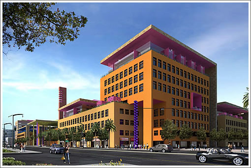 Salesforce Mission Bay Campus Pink Building
