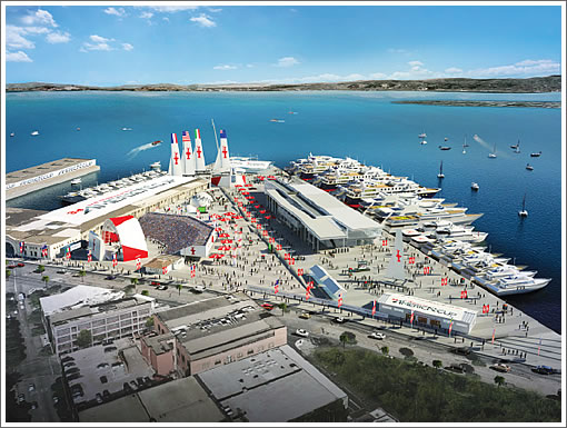 AC34 Venue Rendering: Piers 27-29