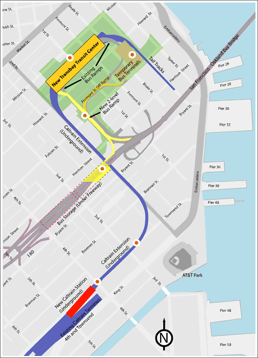 Proposed Transbay Terminal Rail Extension