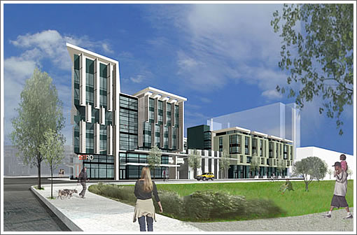 1180 Fourth Street Rendering: Channel Elevation
