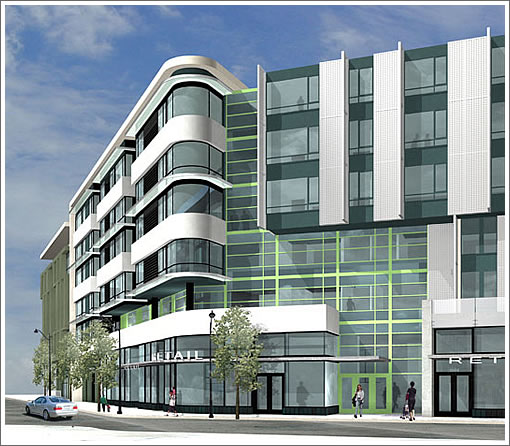 1180 Fourth Street Rendering: Retail