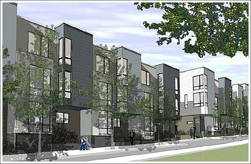 Parcel P Rendering: Hickory Street