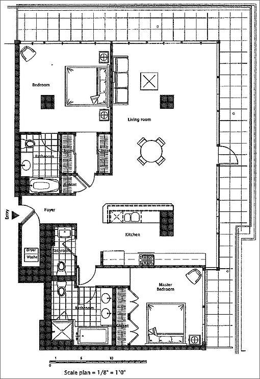 733 Front Street #601 Floor Plan