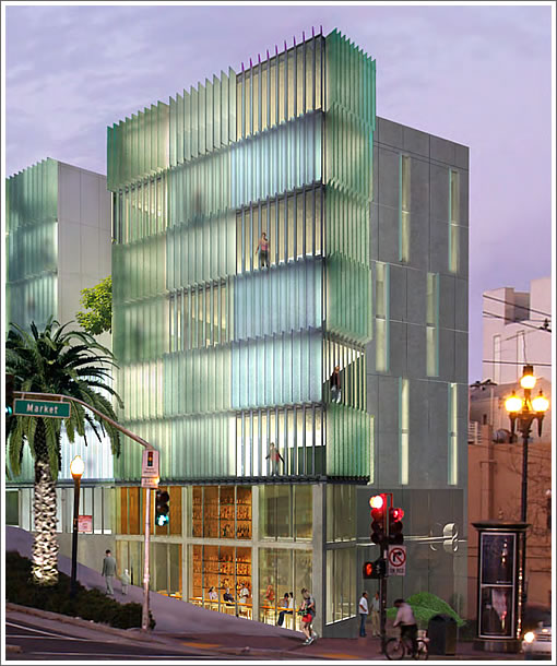 8 Octavia Rendering: Corner of Market