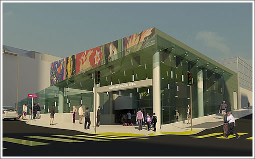 Central Subway Chinatown Station Rendering