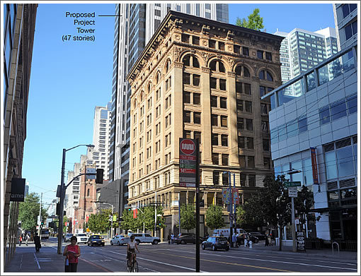 Aronson Building with 706 Mission Rendered