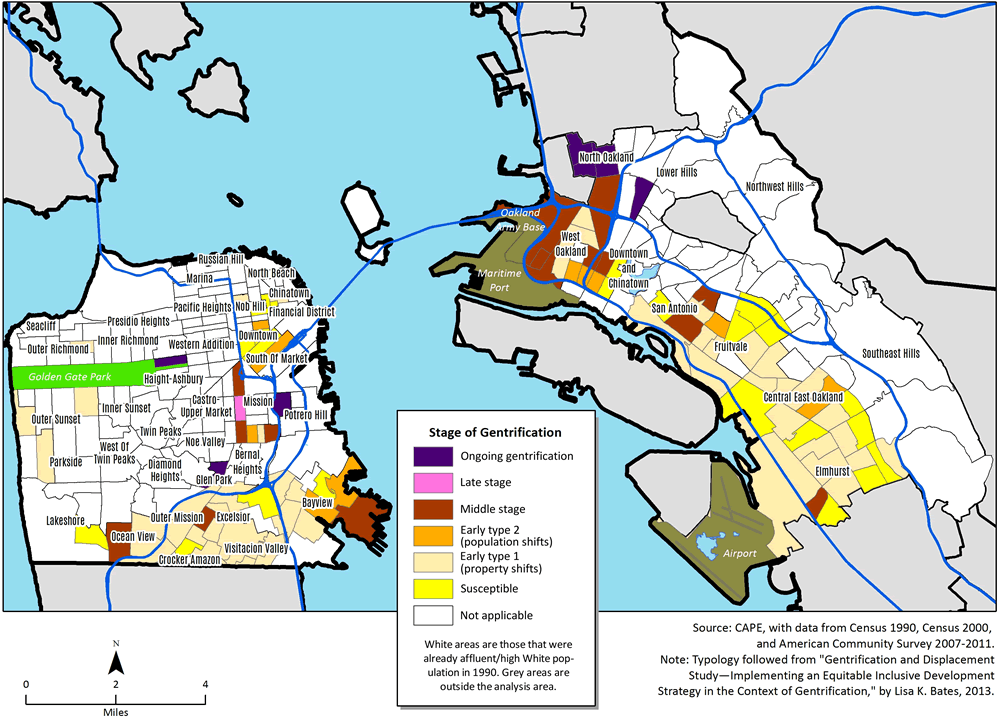 The Gentrification Of San Francisco And Oakland By Neighborhood