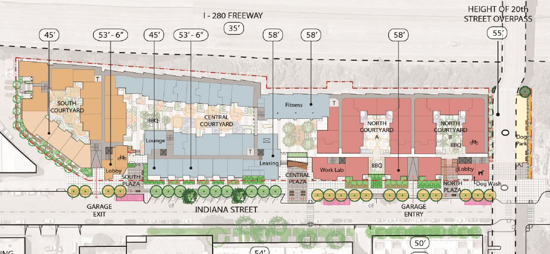 800 Indiana Street Site Map