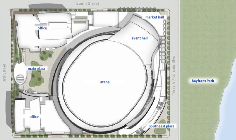 Warriors Arena Main Plaza And Open Space Plan