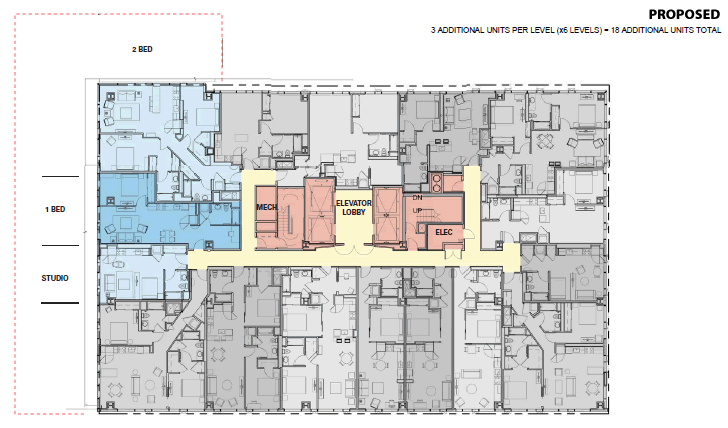 100 Van Ness Proposed Plan, Floors 3-8