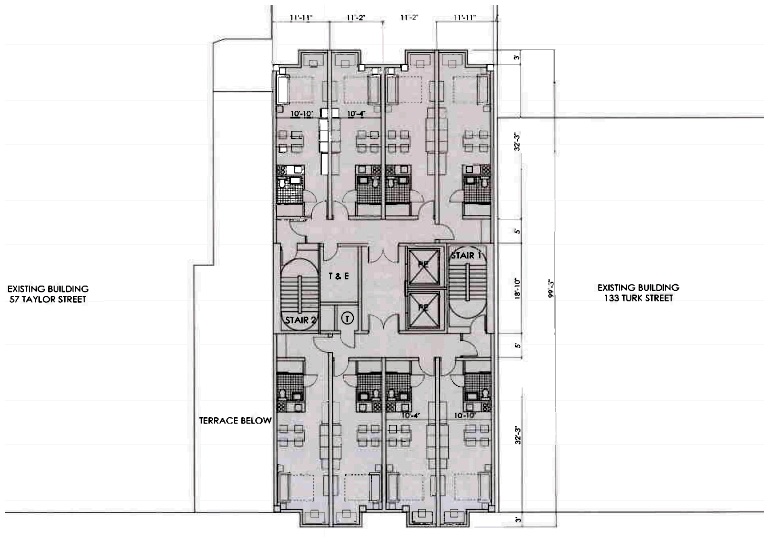 105 Turk Street Typical Floor Plan