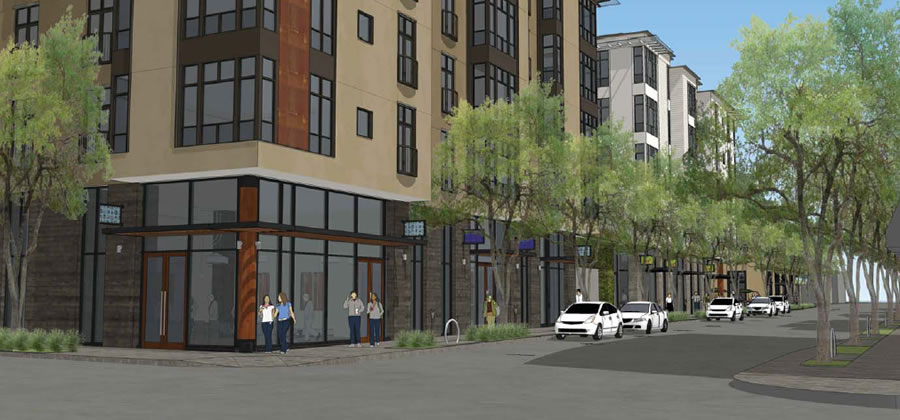 2001 Fourth Street Rendering: Fourth and University