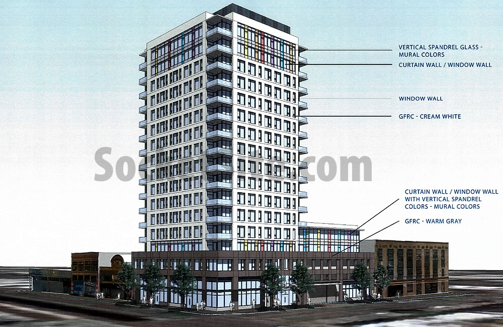 Refined Designs and Hearing for a 126-Unit Oakland Tower