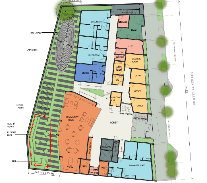 1296 Shotwell Site Plan