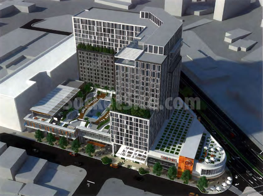 Designs for Proposed 448-Unit Auto Row Development in Oakland