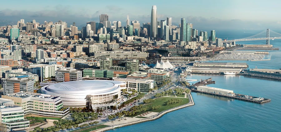 Warriors Mission Bay Arena Rendering