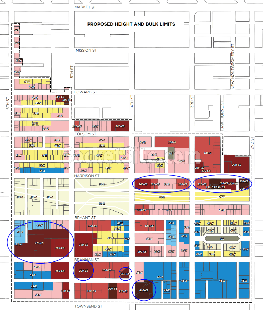 Central SoMa Plan Building Height and Bulk Limits 2016